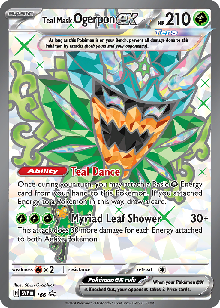 166/215 [SVP] Teal Mask Ogerpon ex - Promo