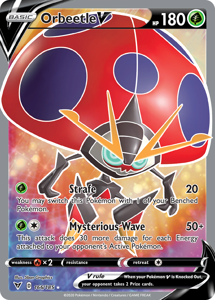 166/185 [VIV] Orbeetle V - Rare Ultra