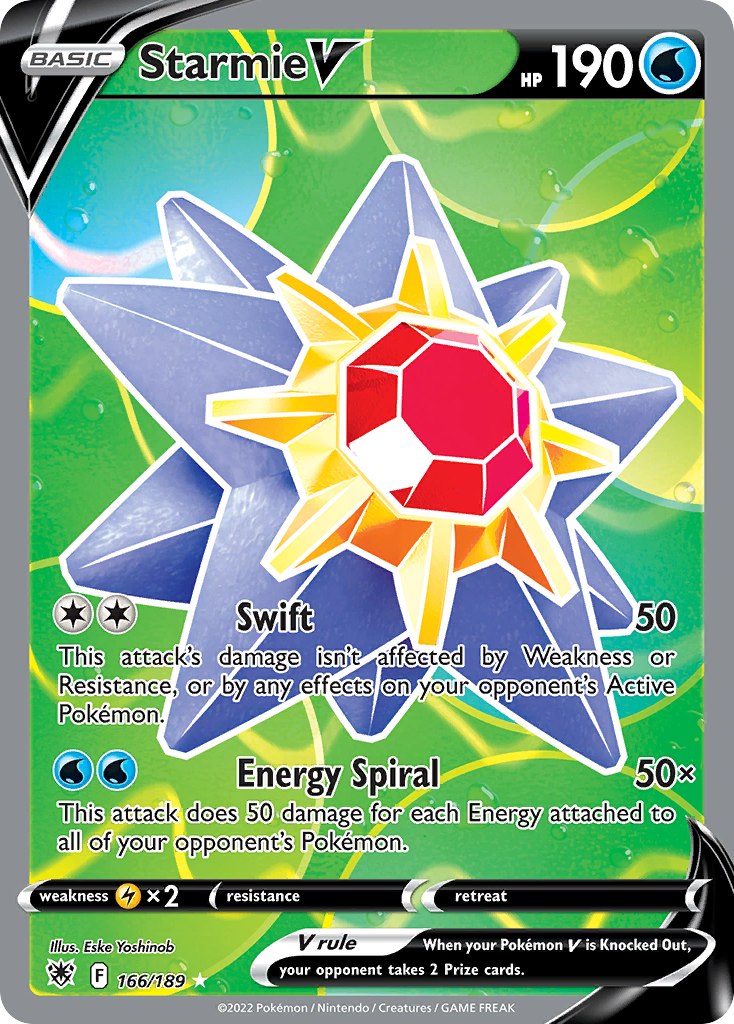 166/189 [ASR] Starmie V - Rare Ultra