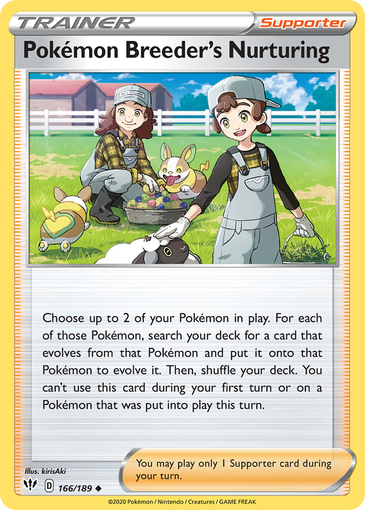 166/189 [DAA] Pokémon Breeder's Nurturing - Uncommon