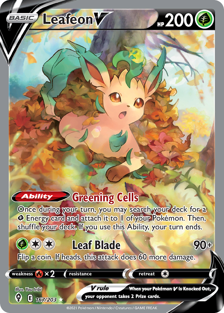 167/203 [EVS] Leafeon V - Rare Ultra