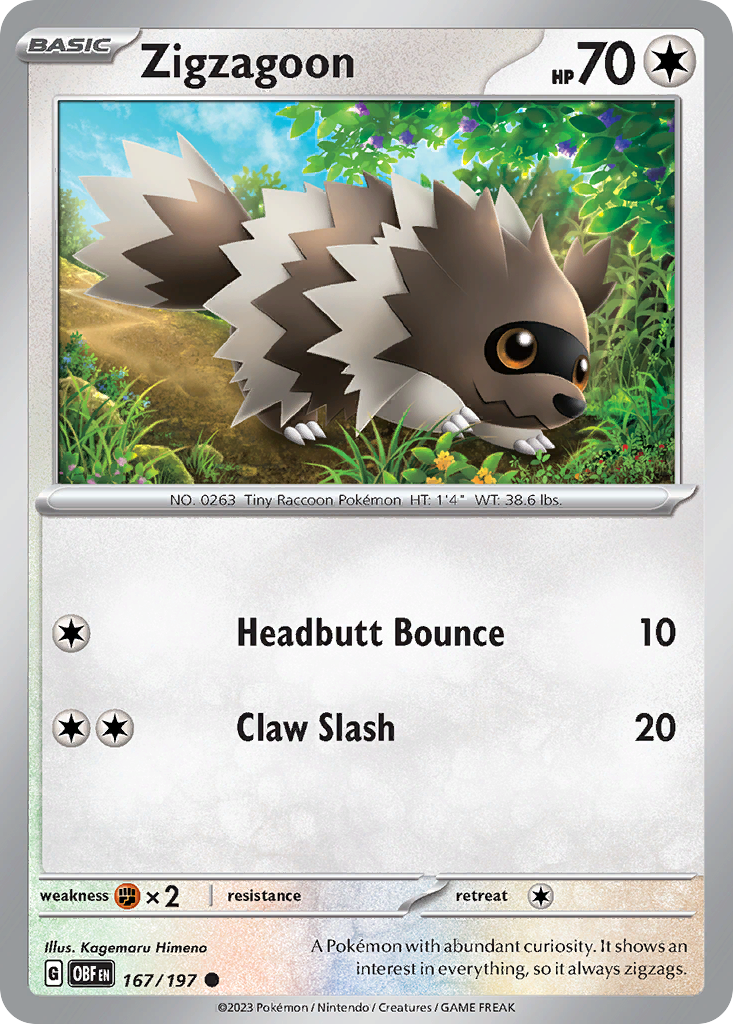 167/197 [SV3] Zigzagoon - Common