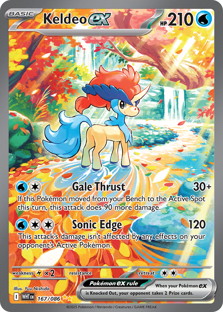 167/86 [WHT] Keldeo ex - Special Illustration Rare