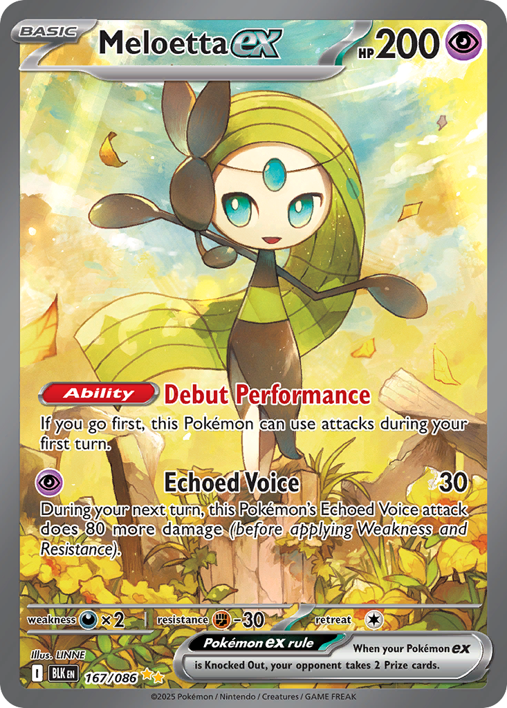 167/86 [BLK] Meloetta ex - Special Illustration Rare