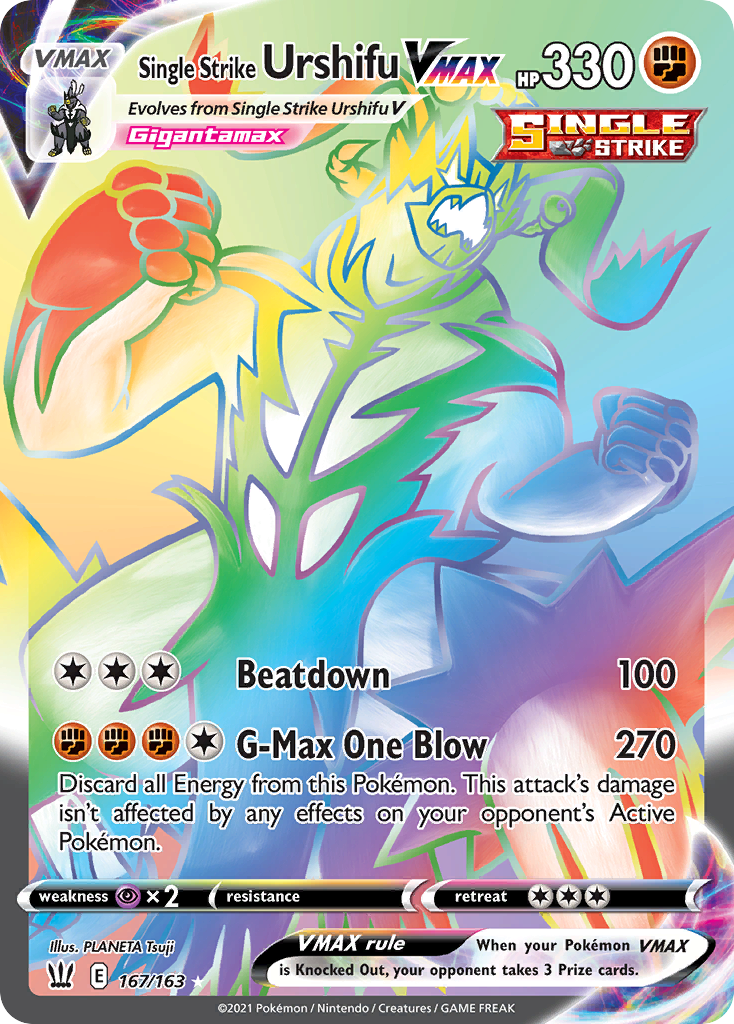 167/163 [BST] Single Strike Urshifu VMAX - Rare Rainbow