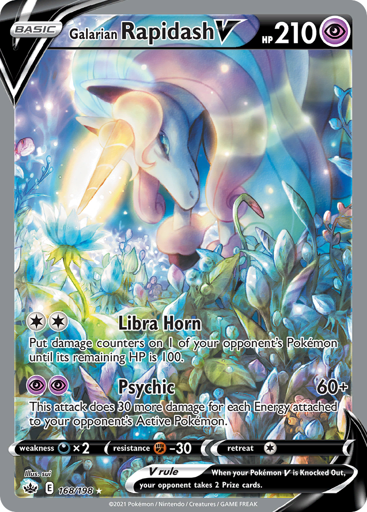 168/198 [CRE] Galarian Rapidash V - Rare Ultra
