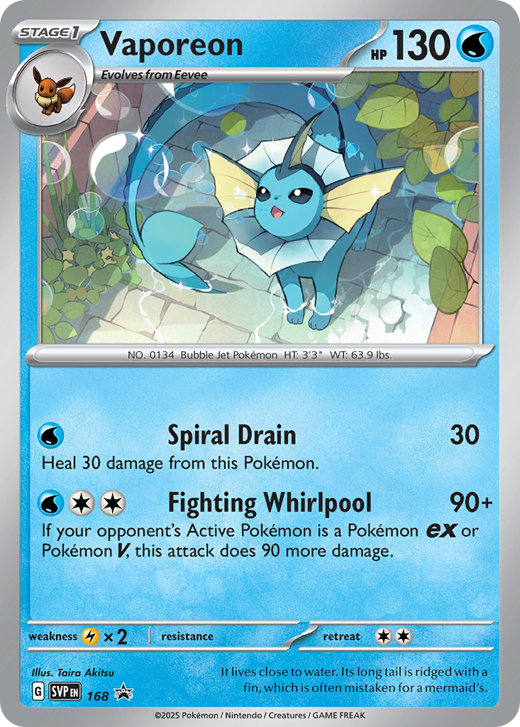 168/215 [SVP] Vaporeon - Promo