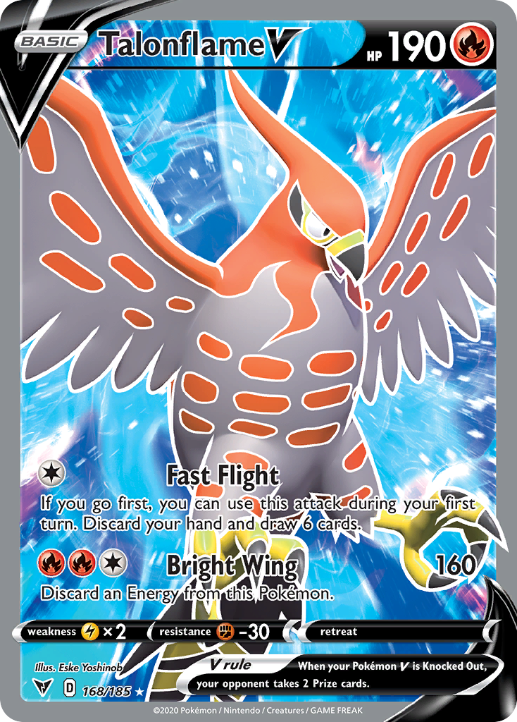 168/185 [VIV] Talonflame V - Rare Ultra