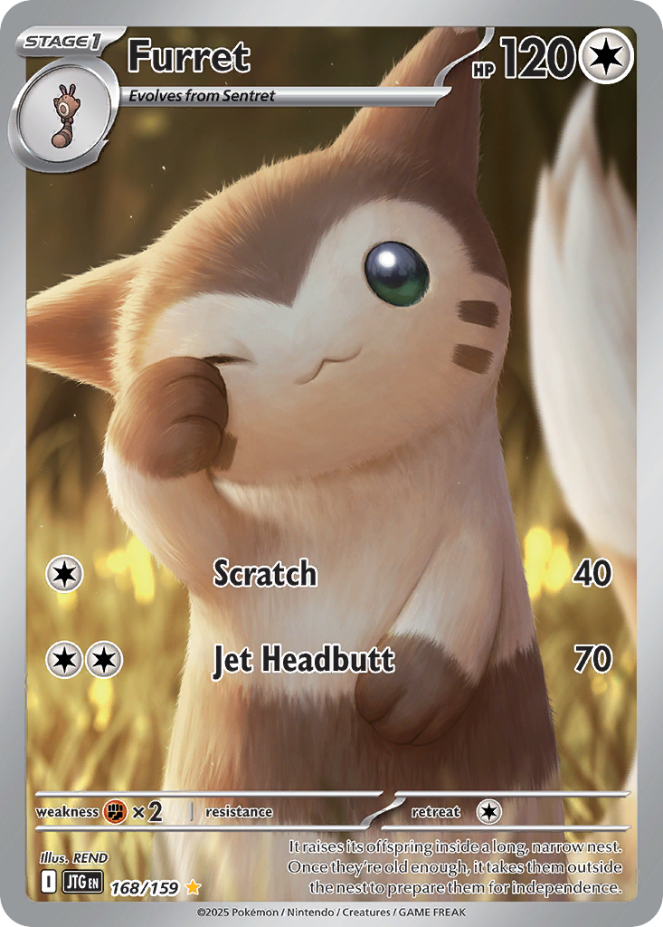 168/159 [JTG] Furret - Illustration Rare