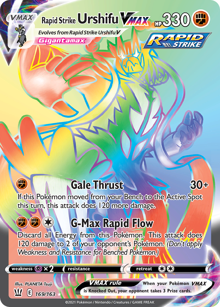 169/163 [BST] Rapid Strike Urshifu VMAX - Rare Rainbow