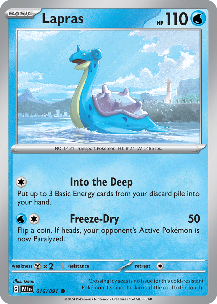 16/91 [SV4PT5] Lapras - Common