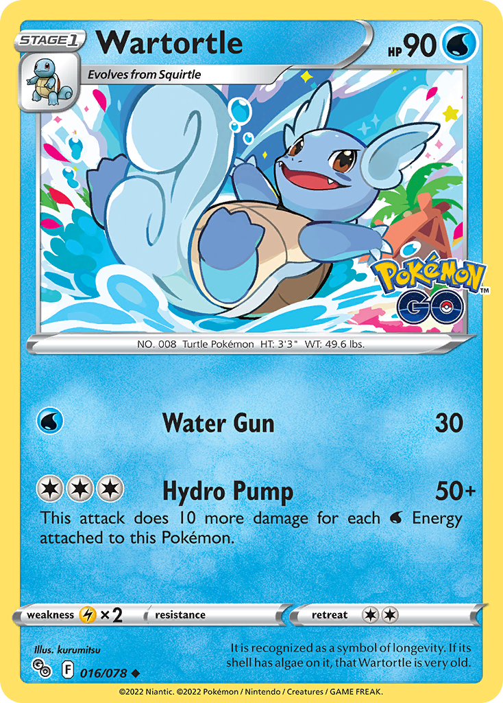 16/78 [PGO] Wartortle - Uncommon