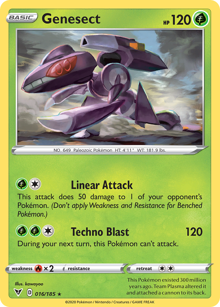 16/185 [VIV] Genesect - Rare Holo