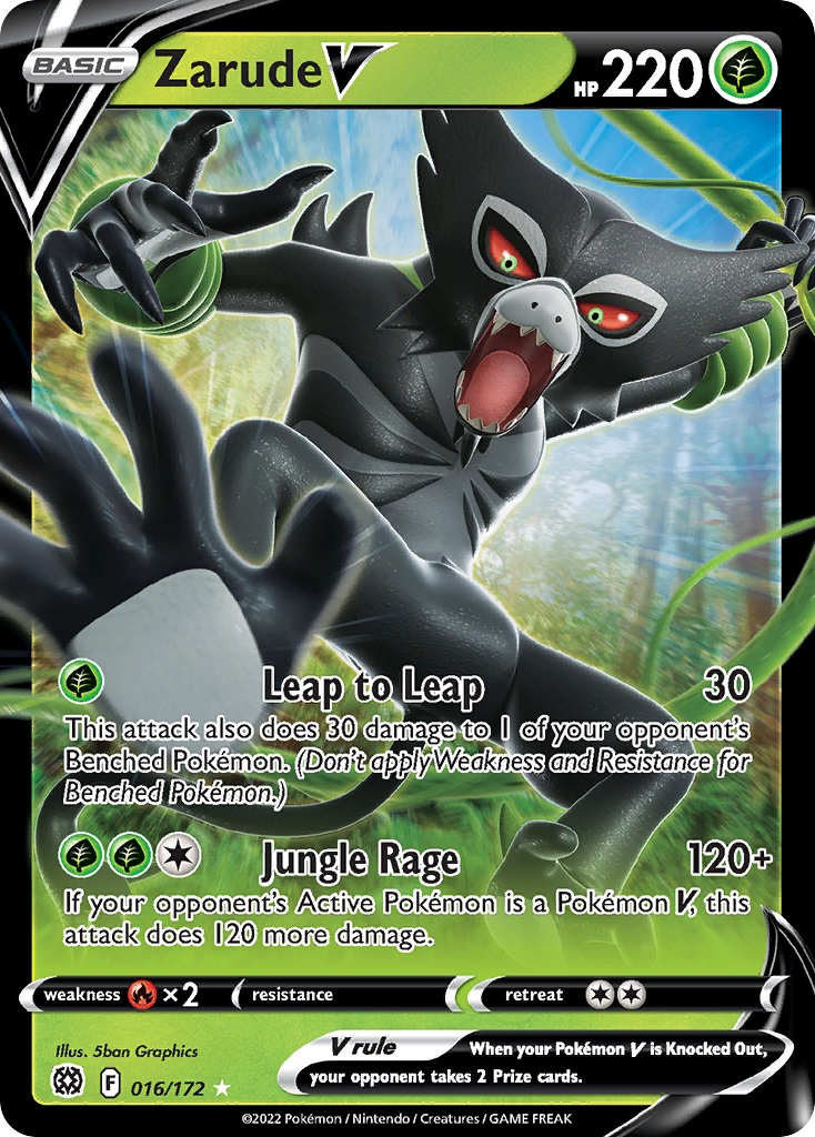 16/172 [BRS] Zarude V - Rare Holo V