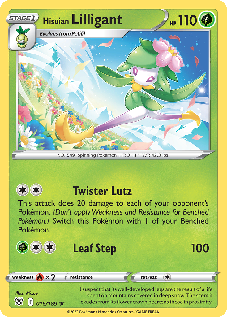 16/189 [ASR] Hisuian Lilligant - Rare Holo