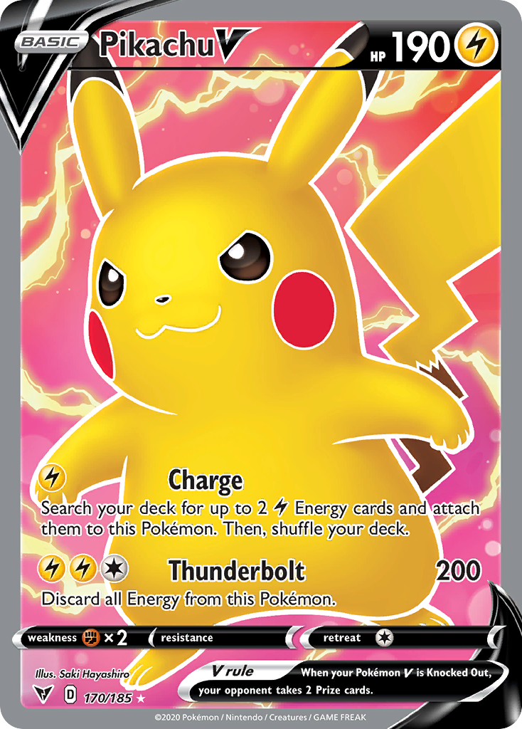 170/185 [VIV] Pikachu V - Rare Ultra