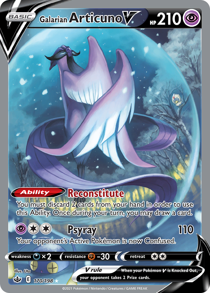 170/198 [CRE] Galarian Articuno V - Rare Ultra