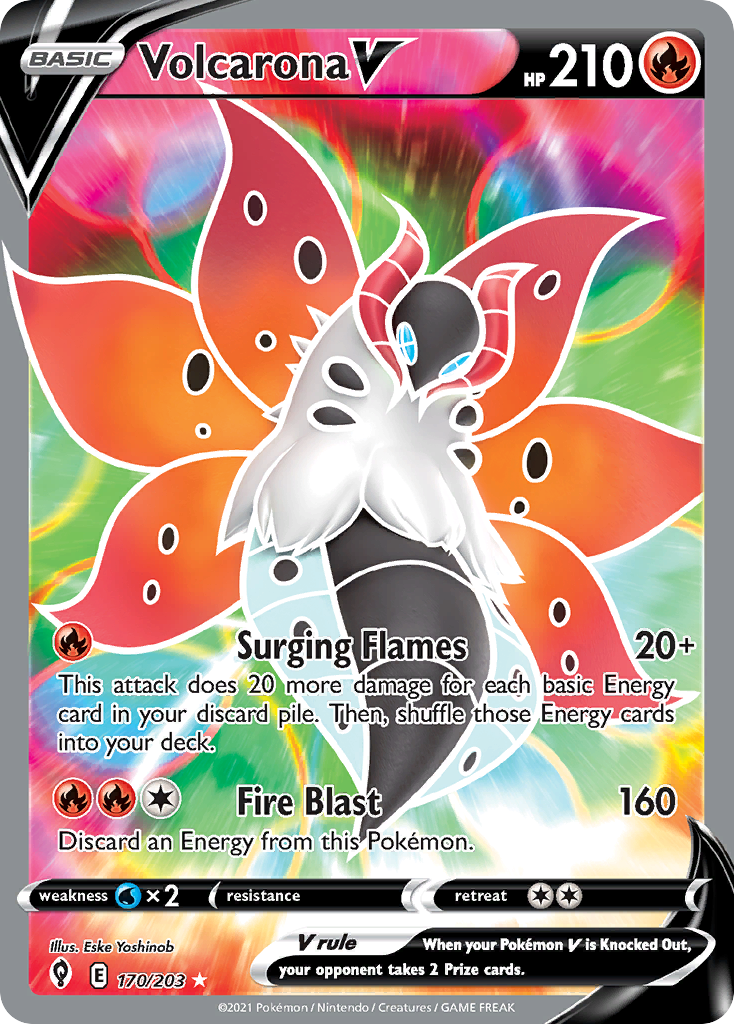 170/203 [EVS] Volcarona V - Rare Ultra