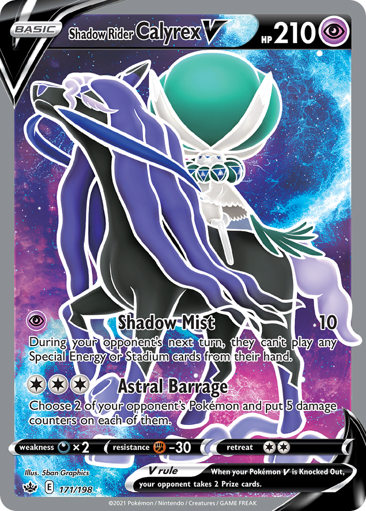 171/198 [CRE] Shadow Rider Calyrex V - Rare Ultra