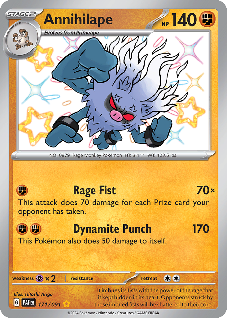 171/91 [SV4PT5] Annihilape - Shiny Rare