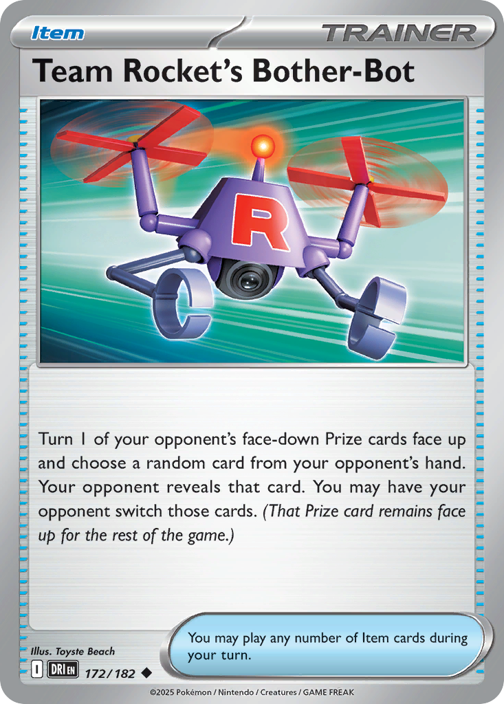 172/182 [DRI] Team Rocket's Bother-Bot - Uncommon