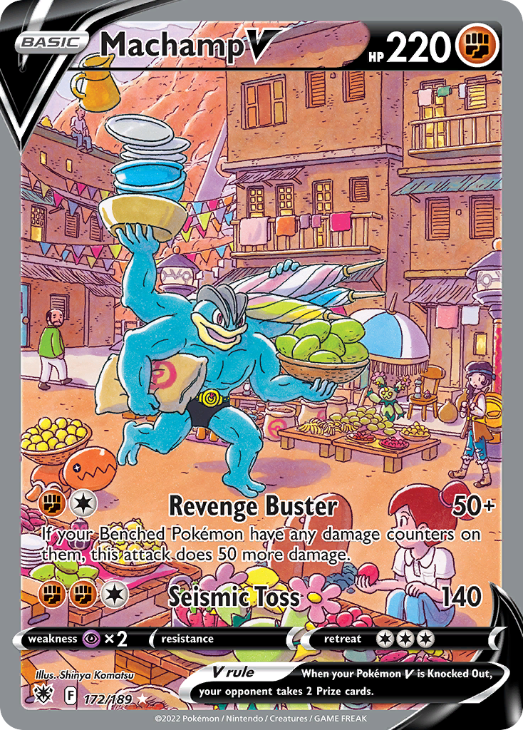 172/189 [ASR] Machamp V - Rare Ultra