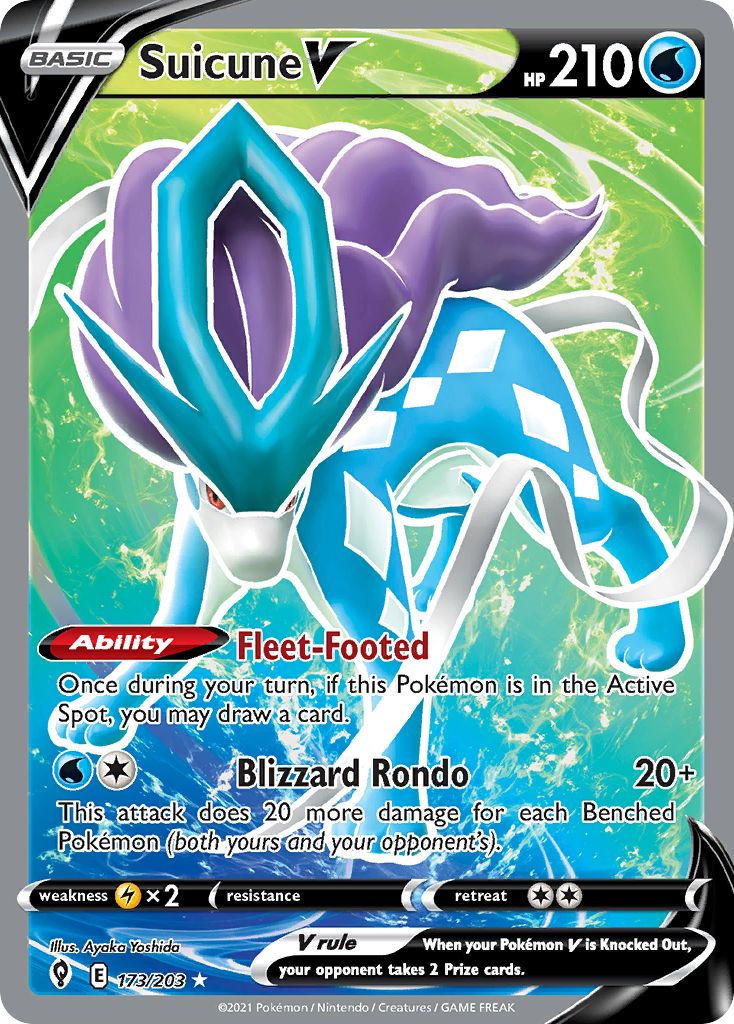 173/203 [EVS] Suicune V - Rare Ultra