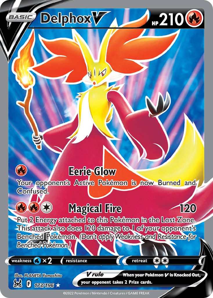 173/196 [LOR] Delphox V - Rare Ultra