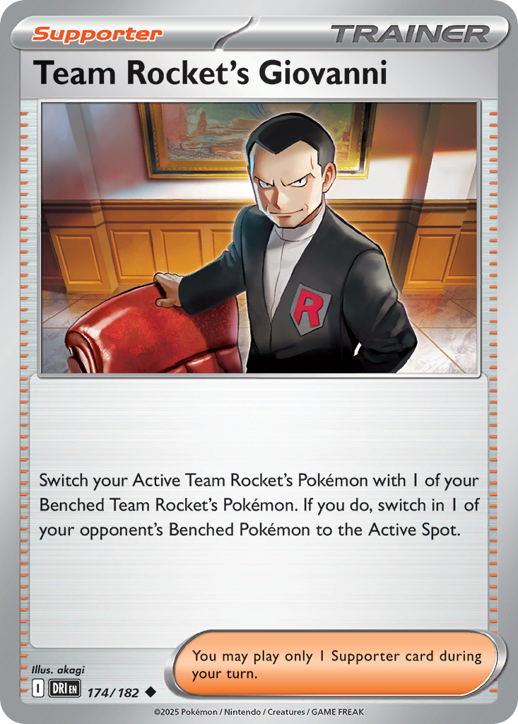 174/182 [DRI] Team Rocket's Giovanni - Uncommon