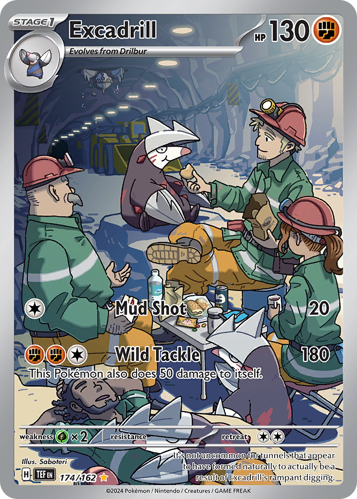 174/162 [TEF] Excadrill - Illustration Rare