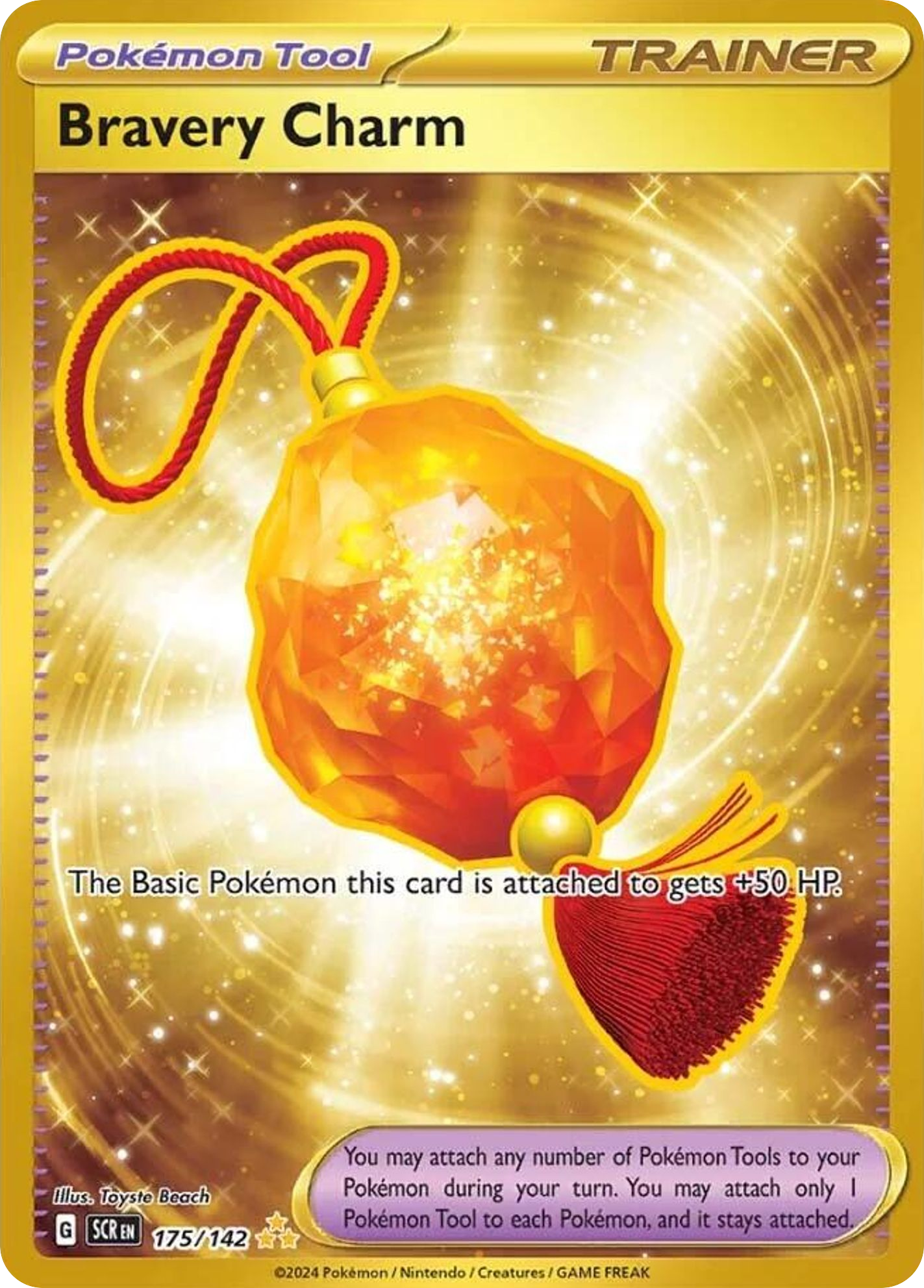 175/142 [SCR] Bravery Charm - Hyper Rare