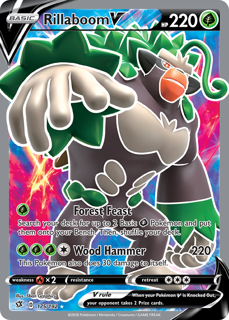 175/192 [RCL] Rillaboom V - Rare Ultra
