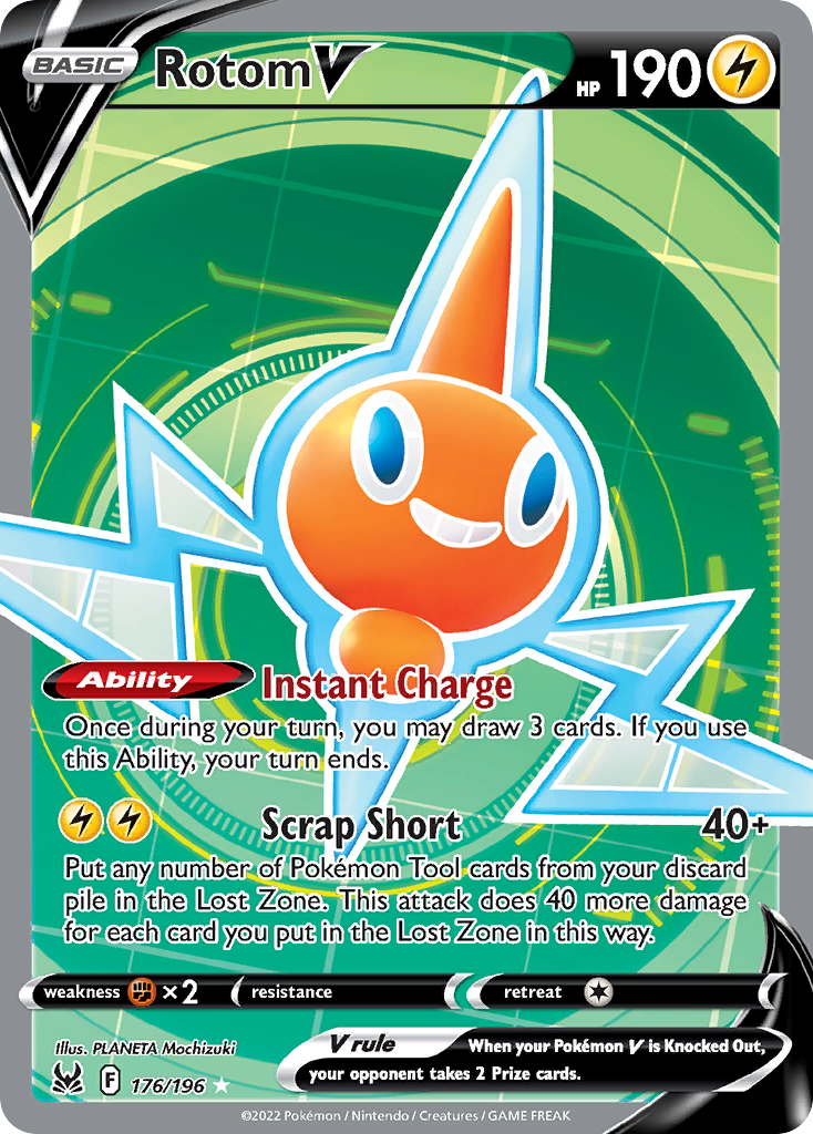 176/196 [LOR] Rotom V - Rare Ultra