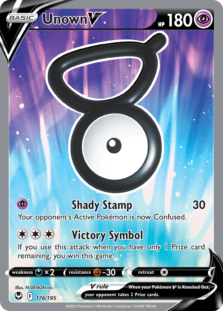 176/195 [SIT] Unown V - Rare Ultra