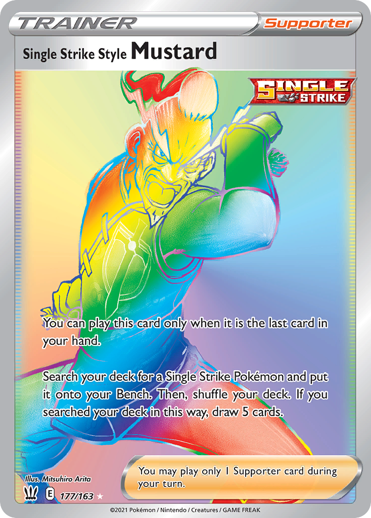 177/163 [BST] Single Strike Style Mustard - Rare Rainbow