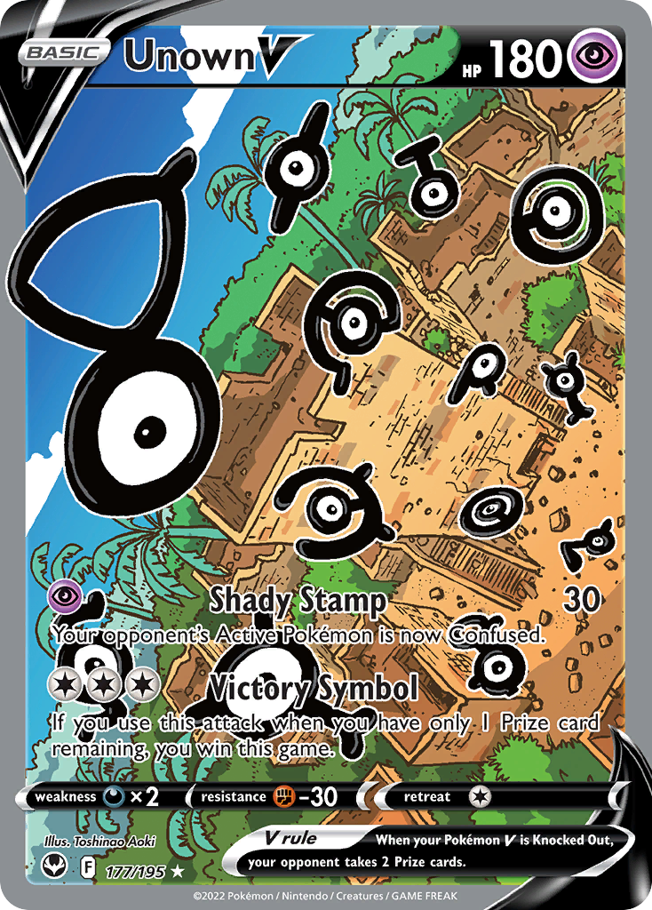 177/195 [SIT] Unown V - Rare Ultra