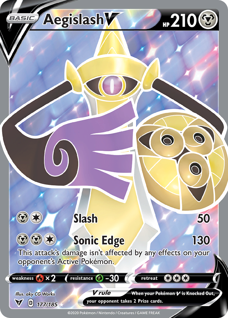 177/185 [VIV] Aegislash V - Rare Ultra