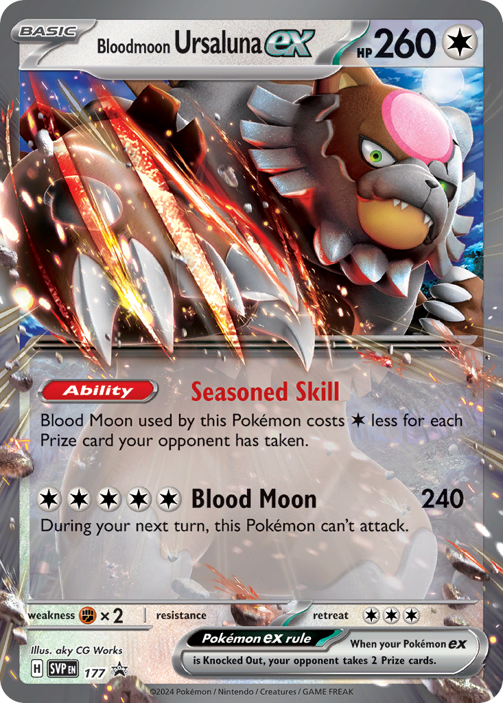 177/215 [SVP] Bloodmoon Ursaluna ex - Promo