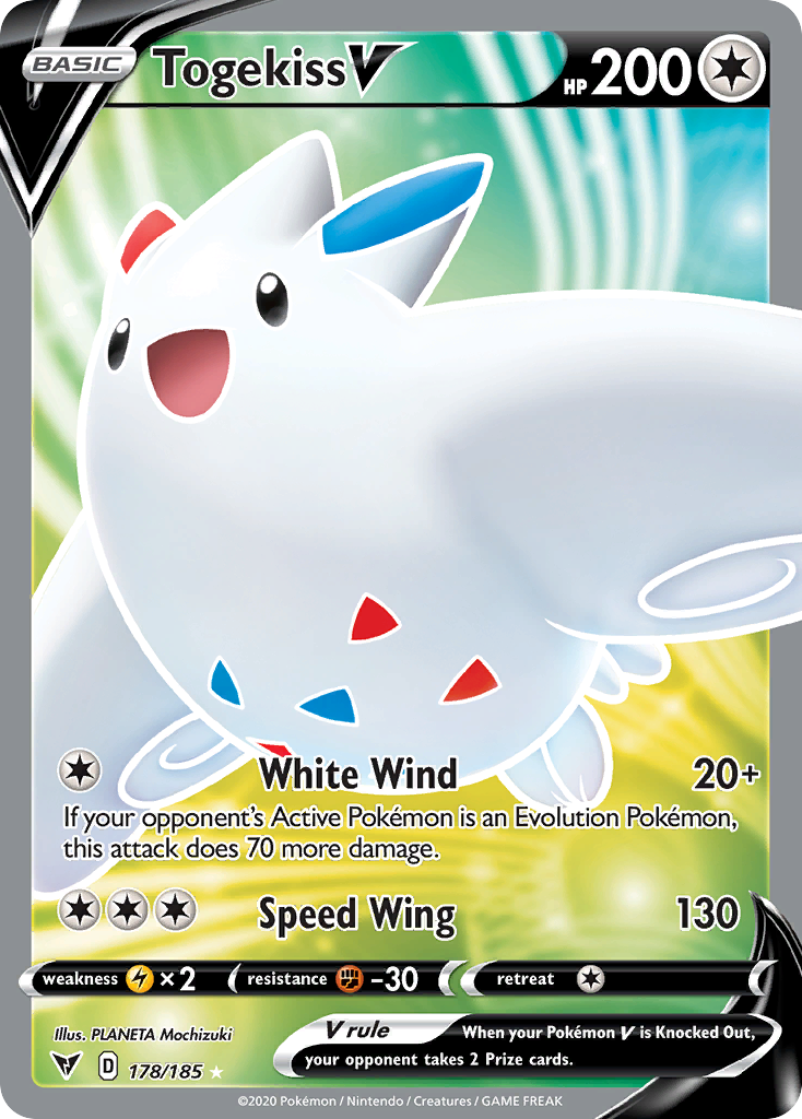 178/185 [VIV] Togekiss V - Rare Ultra