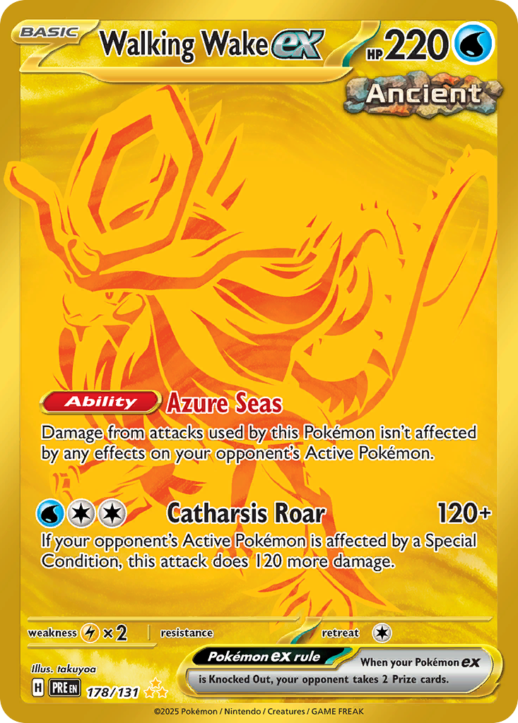178/131 [PRE] Walking Wake ex - Hyper Rare