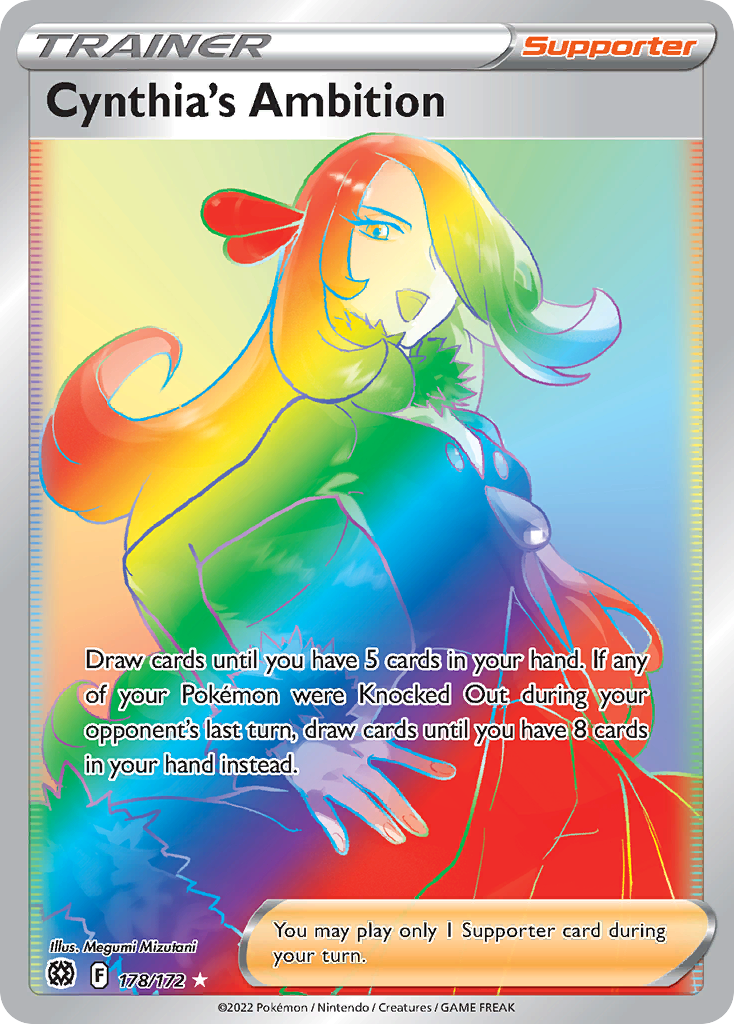 178/172 [BRS] Cynthia's Ambition - Rare Rainbow