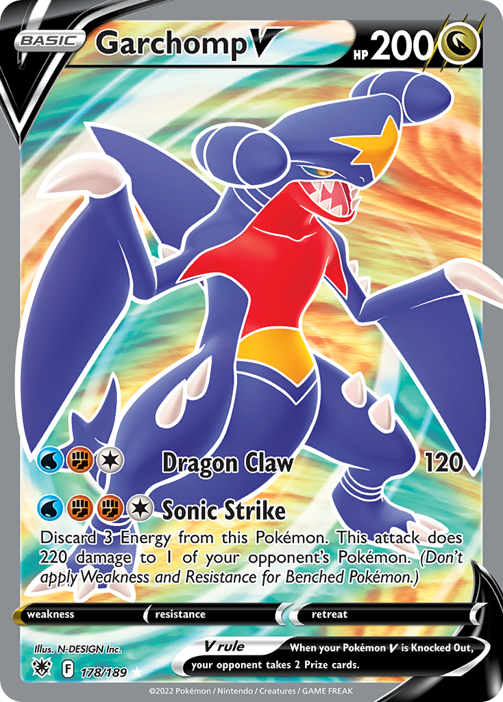 178/189 [ASR] Garchomp V - Rare Ultra