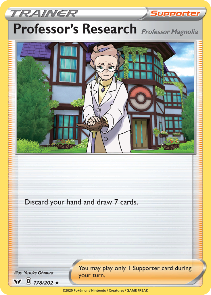 178/202 [SSH] Professor's Research (Professor Magnolia) - Rare Holo