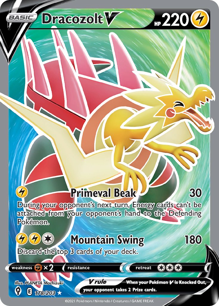 178/203 [EVS] Dracozolt V - Rare Ultra