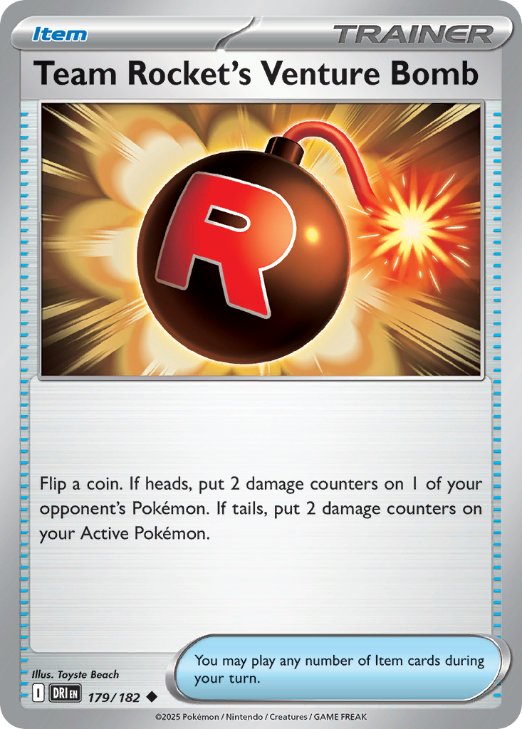 179/182 [DRI] Team Rocket's Venture Bomb - Uncommon