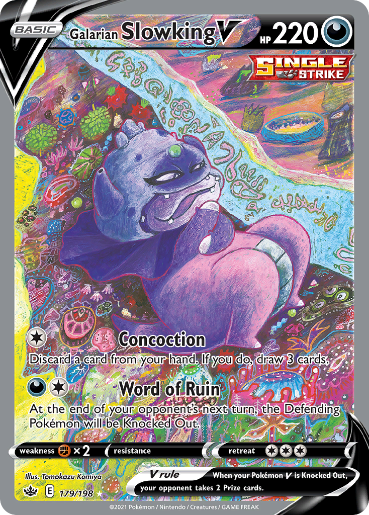 179/198 [CRE] Galarian Slowking V - Rare Ultra