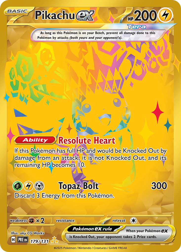179/131 [PRE] Pikachu ex - Hyper Rare