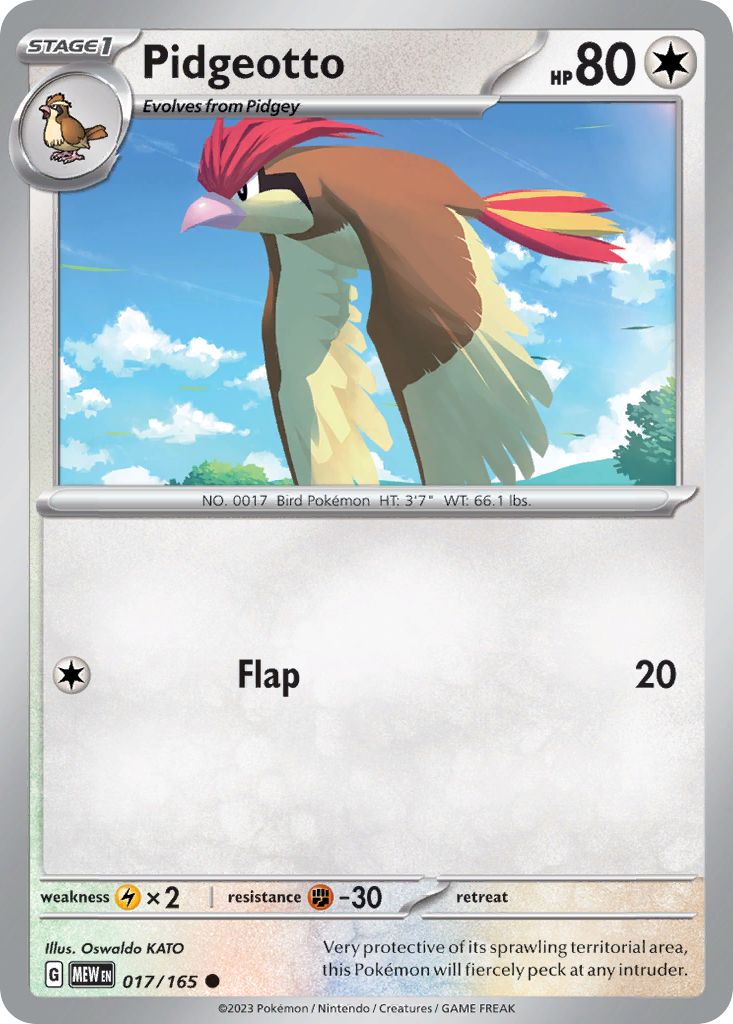 17/165 [SV3PT5] Pidgeotto - Common