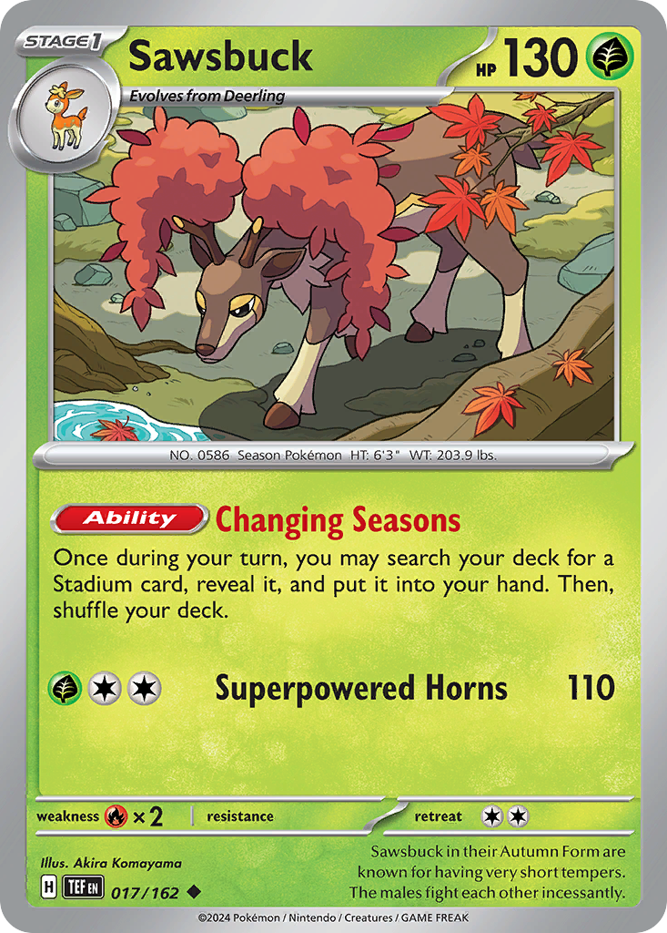 17/162 [TEF] Sawsbuck - Uncommon
