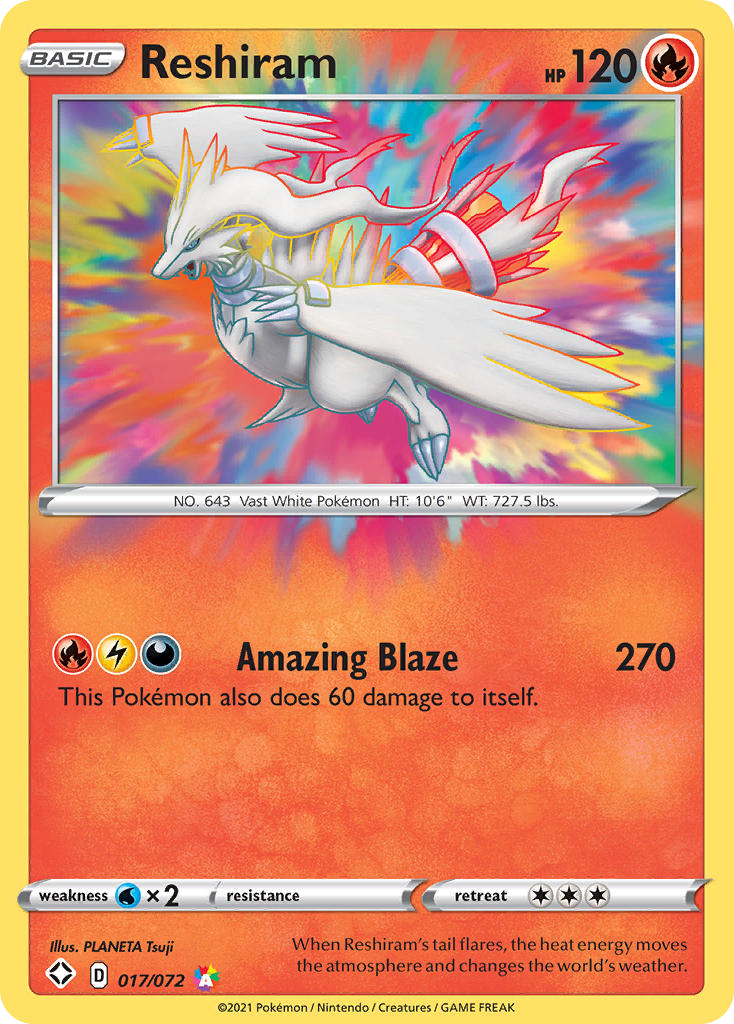 17/72 [SHF] Reshiram - Amazing Rare